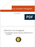 How To Write An Excellent Paragraph: Writing Skills