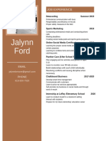 Jalynn Ford Resume
