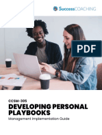 Develop Personal Playbooks Management Guide