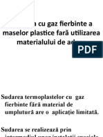 Sudarea Cu Gaz Fierbinte A Maselor Plastice Fară