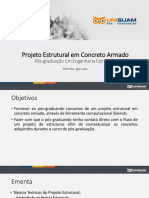 Aula 1 - Introdução Ao Projeto Estrutural em Concreto Armado (Turma 2021)