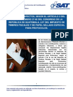 Documentos Afectos Según El Artículo 2 Del Decreto Número 37 92 Del Congreso de La República de Guatemala Ley Del Impuesto de Timbres Fiscales y de Papel Sellado Especial Para Protocolos (2)