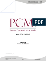 Your PCM Profile® Your PCM Profile® Your PCM Profile® Your PCM Profile®