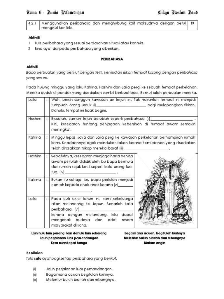Tema 6 4 2 1 Peribahasa