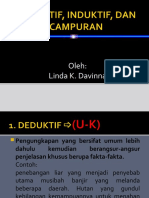 2.1 Menyampaikan Pendapat Melalui Simpulan Secara Deduktif, Induktif Dan Campuran