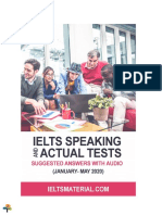 IELTS Speaking Actual Tests Jan May 2020