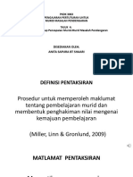 Bahan Kuliah PKDK 3063 g3.3 Topik 4 Pentaksiran (26.10.2020 2 Jam)