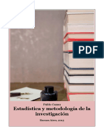 Estadística y Metodología de La Investigacion