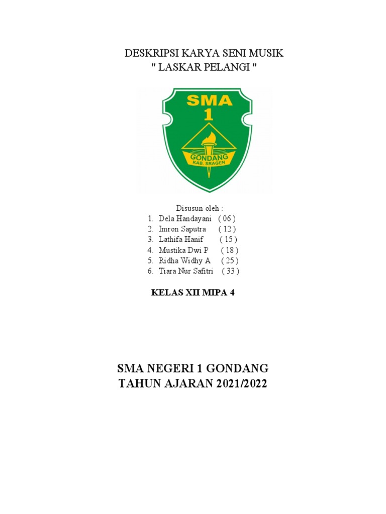 Deskripsi Karya Musik Tugas Kelas Pdf