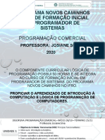 Programação Comercial _video Aula 1