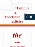 Definite and Indefinite Articles