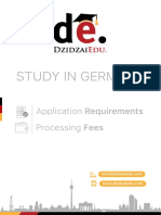 Studying in Germany Application Requirements and Processing Fees