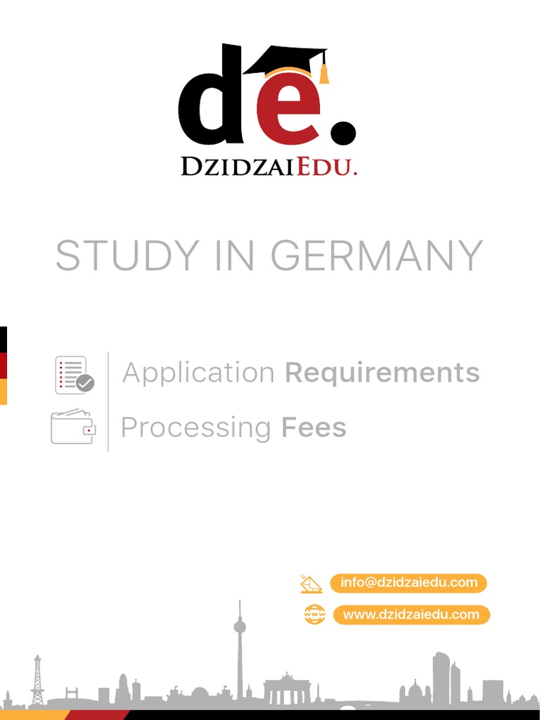 Studying in Germany Application Requirements and Processing Fees | PDF ...