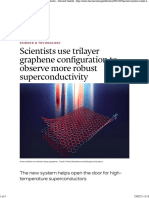 Harvard scientist create trilayer graphene superconductor – Harvard Gazette