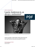 Laurie Anderson will leave her mark on the Norton Lectures – Harvard Gazette