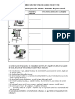 FIȘA de LUCRU Utilaje de Prelucrare Primara