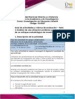 Guía de Actividades y Rúbrica de Evaluación - Unidad 1- Reto 2- Análisis de Una Situación Problema