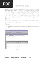 Introduction To Minitab: Lab No: 01