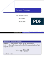 Derivada Complexa Funções