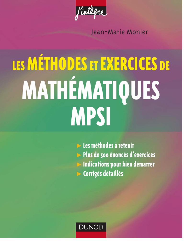 Mathematiques MPSI | PDF