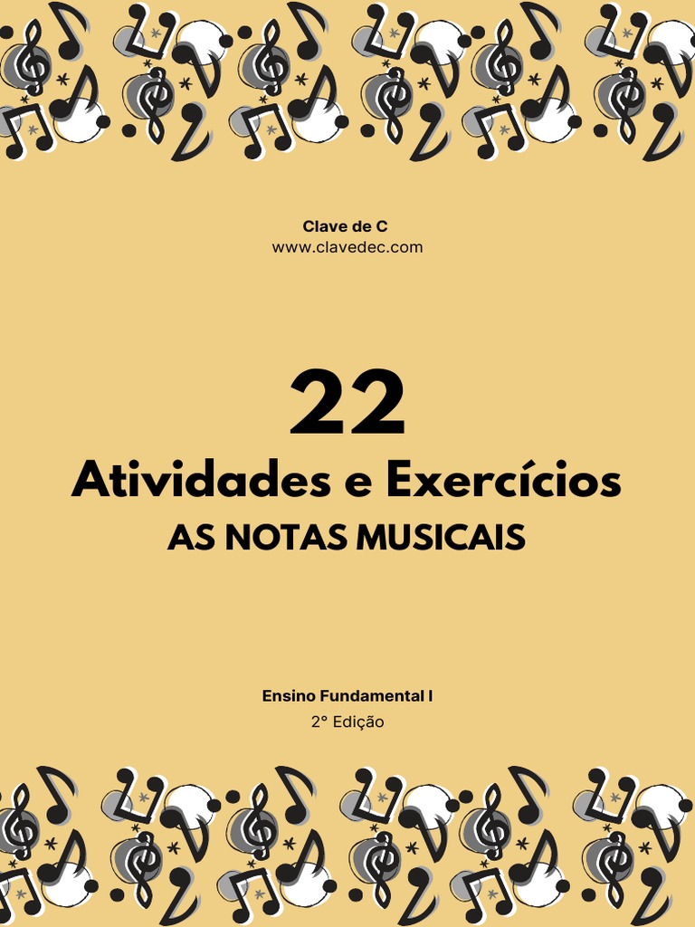 Notas musicais para piano  Notas musicais, Atividades de educação musical,  Aula de musica infantil