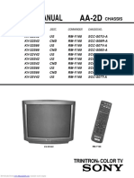 Service Manual AA-2D: Trinitron Color TV