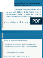 Cantidad Economica de Pedido Con Discontinuidades de Precio