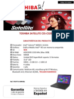 Toshiba Satellite C55-C5201K: Características Del Producto
