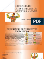 Deficiencias nutricionales y anemia