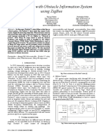 Line Follower With Obstacle Information System Using Zigbee: Abstract