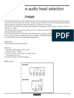 High-Voltage Audio Head Selection Switch: BA7755A / BA7755AF