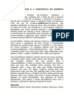 Nossa fraqueza e a assistência do Espírito Santo