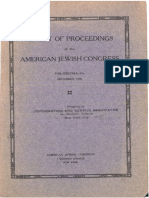 American Jewish Congress Proceedings Philadelphia Pa 1918