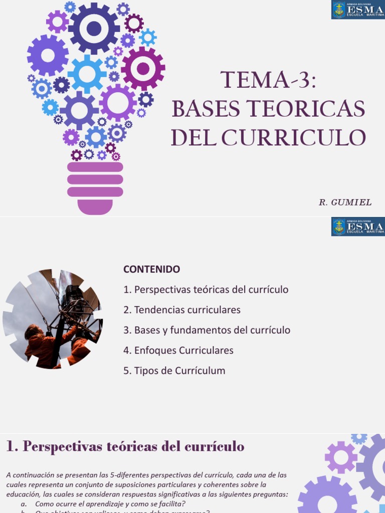 Fundamentos Teóricos del Currículo | PDF | Plan de estudios ...