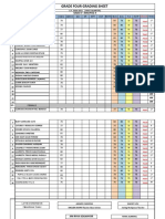 Grade Four Grading Sheet: S.Y. 2020-2021 (FIRST QUARTER) Male FIL ENG Math SCI AP