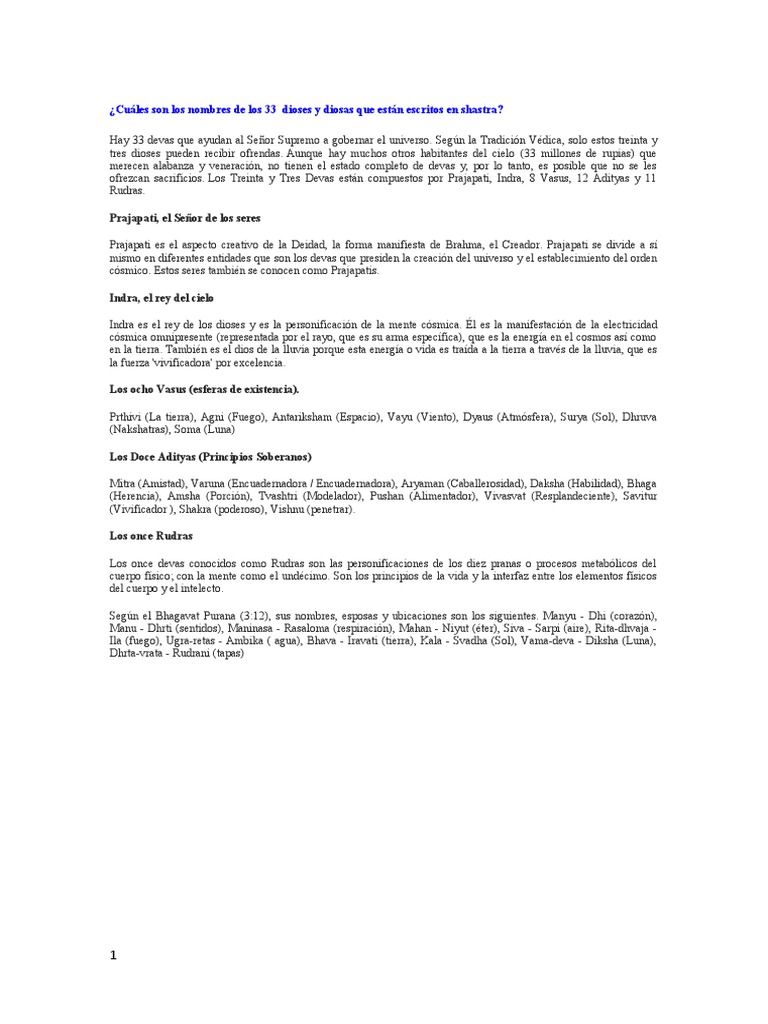 Krishna y Los 33 Devas Gob Universo | PDF | Filosofía | Historia
