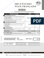 Sujet Candidat DELF B2 2