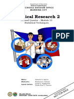 Practical Research 2: Second Quarter - Module 10 Statistical Techniques