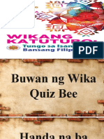 Filipino Quiz Bee Final