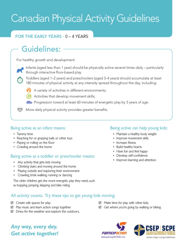 Canadian physical activity guidelines