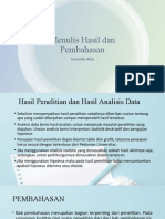 Menulis Hasil Penelitian Dan Pembahasan