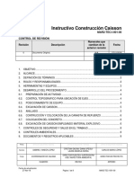 MAR2-TEC-I-001-00 Instructivo Construcción Caisson