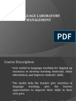 Language Laboratory Management