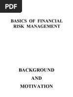 Basics of Financial Risk Management