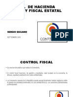 Control de Hacienda Pública Y Fiscal Estatal: Sergio Quijano