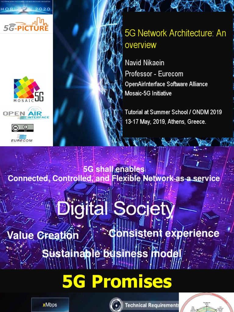 ONDM2019 Tutorial 5G Networks Technologies Challenges and Tools | PDF ...