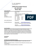 MGFC10H3S (Intermediate Finance) L01, L02 & L03 Winter 2021: Contact Information