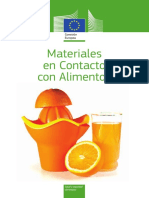 COMISION EUROPEA - Materiales en Contacto Con Alimentos
