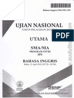 Soal UN SMA IPS 2014-2015 Bahasa Inggris (WWW - Sudutbaca.com)