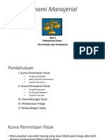 Ekonomi Manajerial. Bab 2 Mekanisme Pasar - Permintaan Dan Penawaran